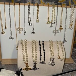 Vivienne Westwood Pearl and Chain Necklace Collection